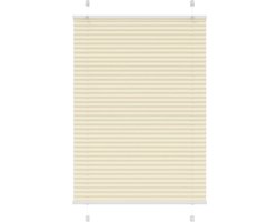 vidaXL - Plissé - rolgordijn - 90x100 - cm - stofbreedte - 89,4 - cm - polyester - crème