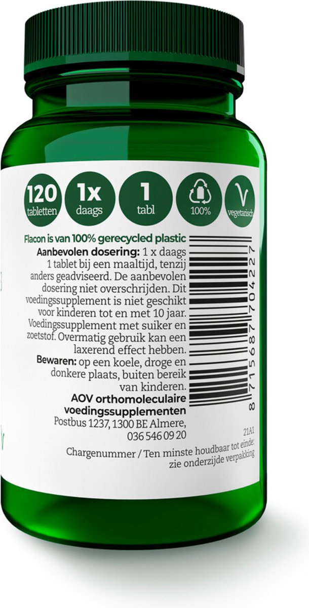 AOV 422 Vitamine D3 50 mcg - 2 x 120 tabletten - Voordeelverpakking