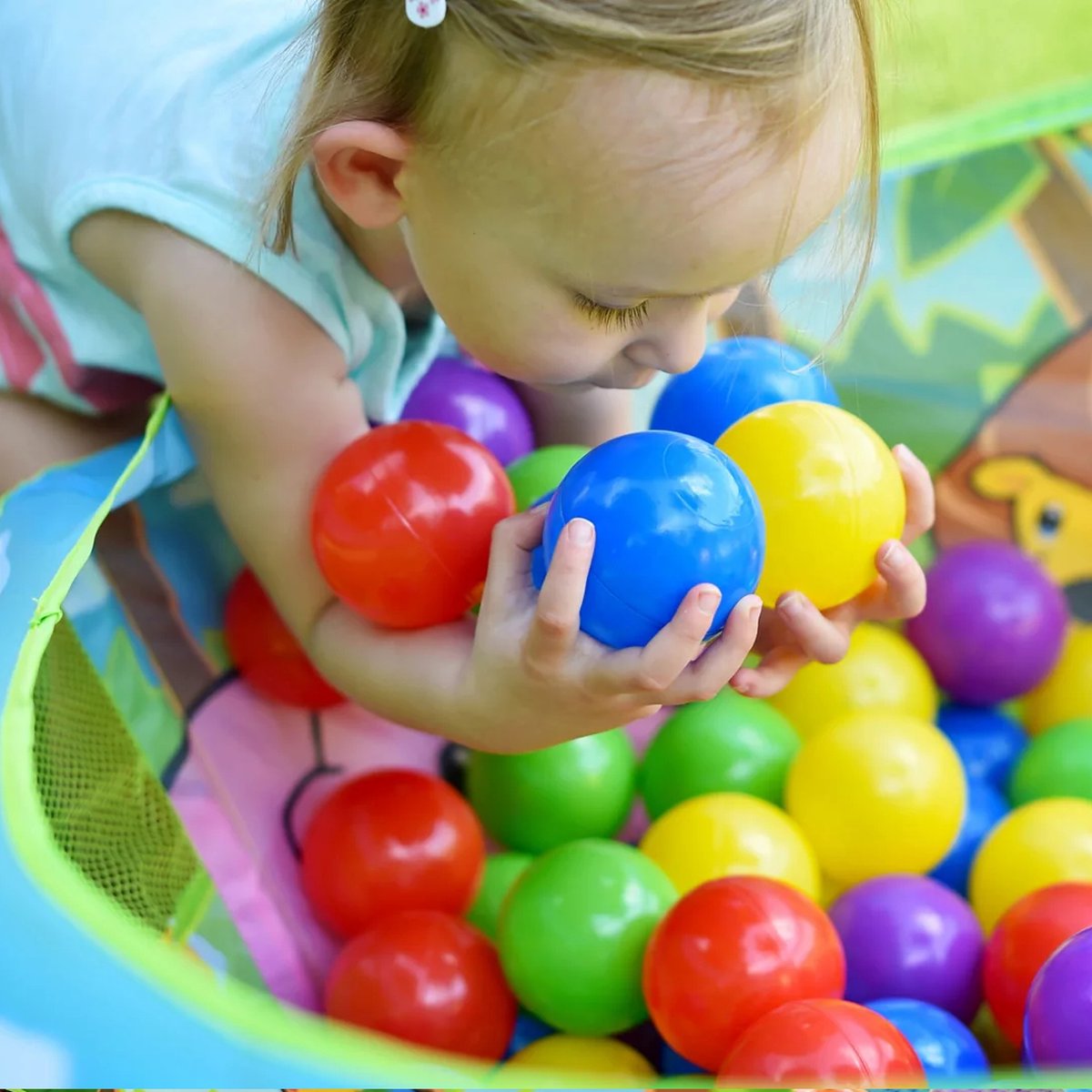 Ballenbak ballen - 1000 stuks - 7cm - Rood, Groen, Paars, Roze, Geel, Blauw - Oer-Hollandse Kwaliteit