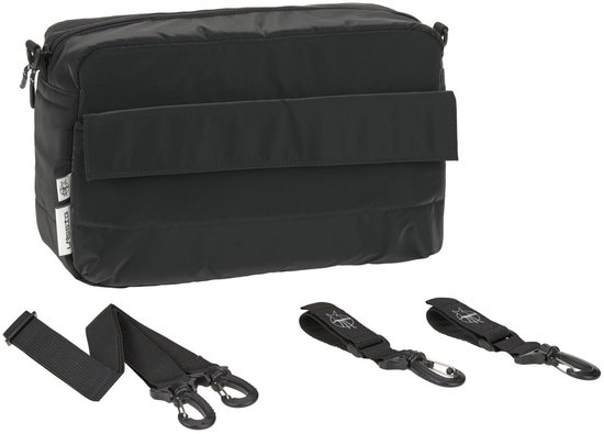 Borsa Termica Per Passeggino Lässig - Isolata, Nera, Con Bretelle Per Aggancio, Per Picnic, Shopping, Parco