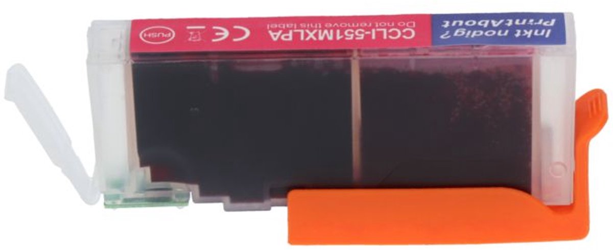 PrintAbout huismerk Inktcartridge CLI-551M Magenta geschikt voor Canon