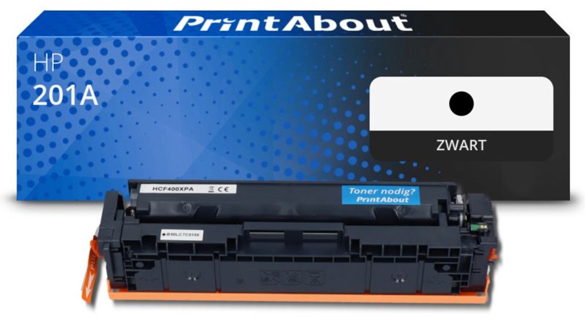 PrintAbout huismerk Toner 201A (CF400A) Zwart geschikt voor HP