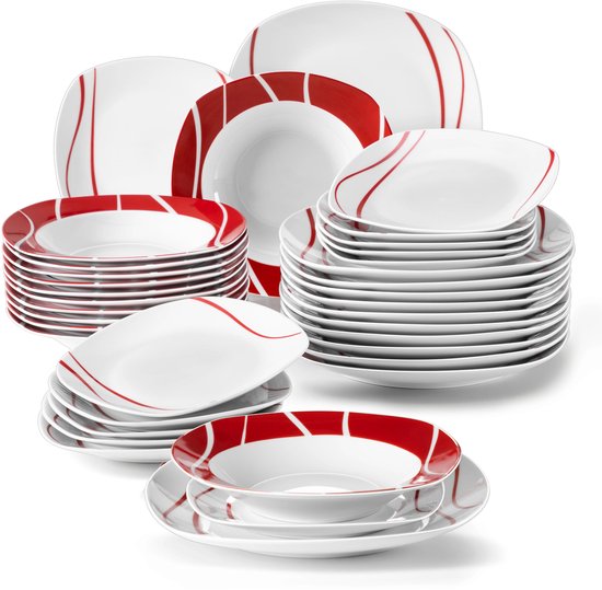 Lot De 4 Assiettes Plates En Céramique Design Rustique Assiette À
