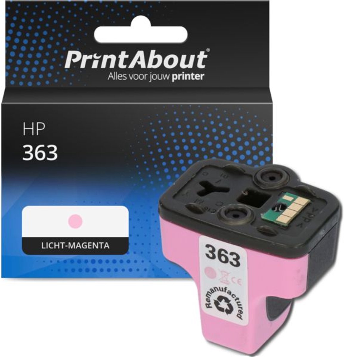 PrintAbout Huismerk HP 363 (C8775EE) Inktcartridge Licht-magenta