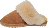 Warmbat Flurry Suede Dames Sloffen - Cognac