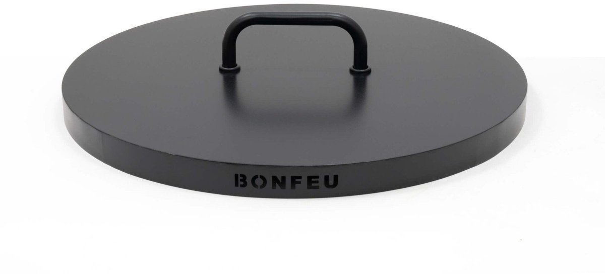 BonFeu Lid for Fire Bowl 60 cm - Black Steel - With 4 cm Rim