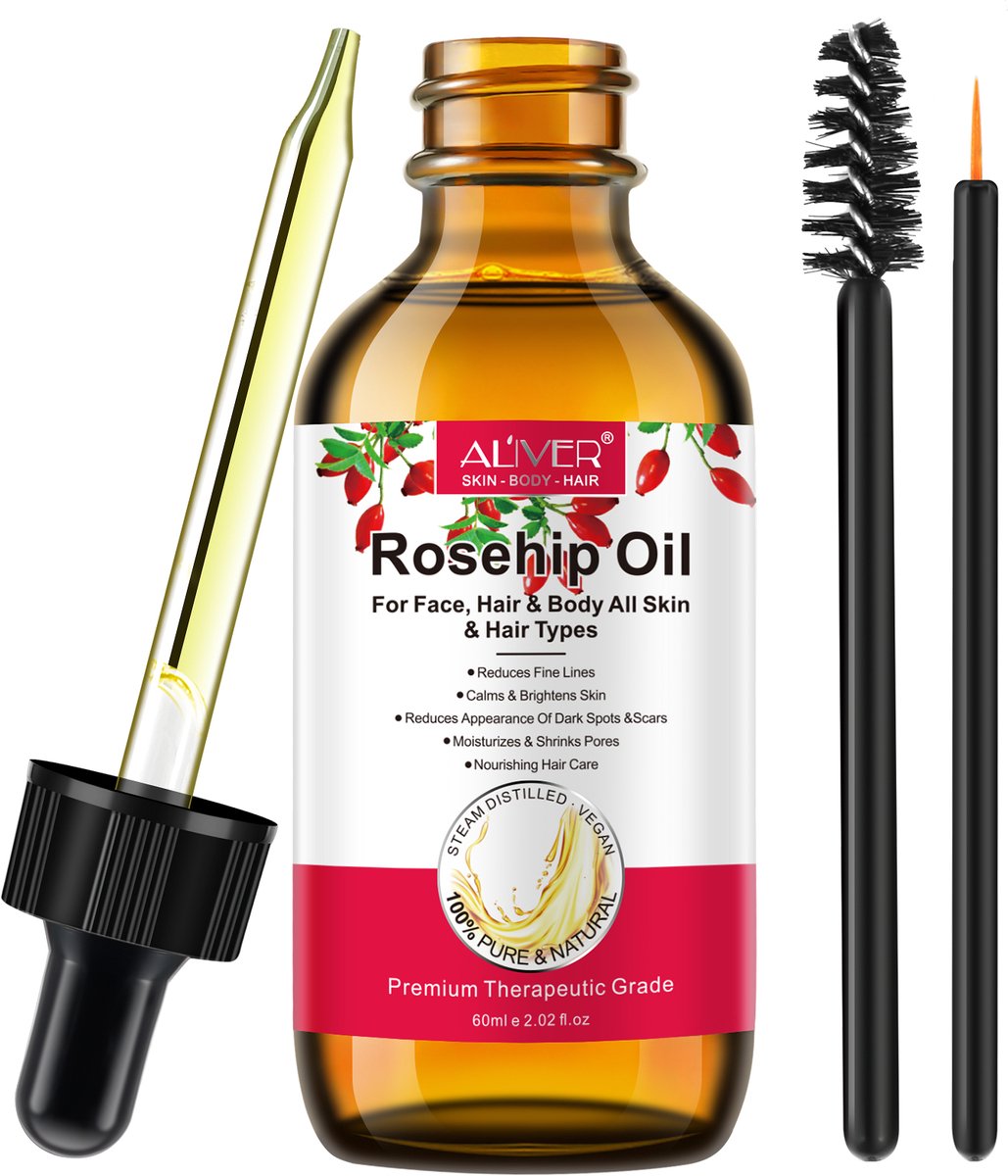 Rozenbottelolie 60 ml – Rosehip Oil – Vitamine E Olie