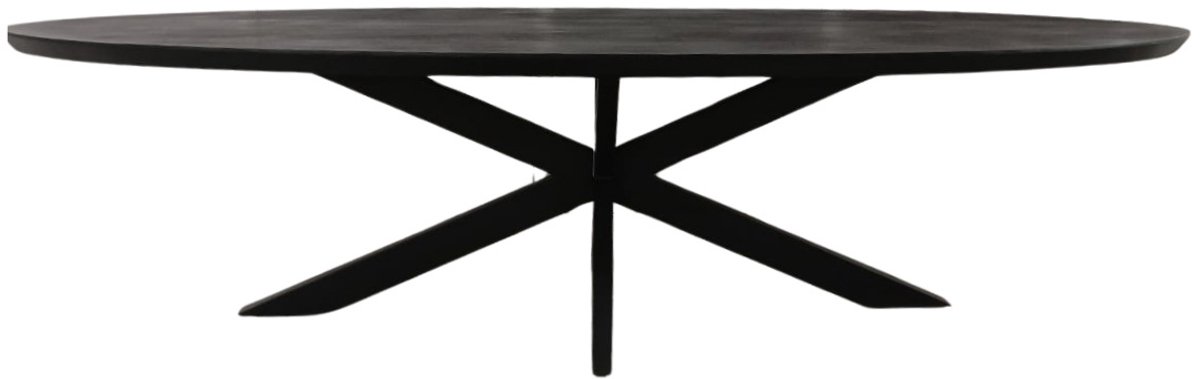 Starfurn - Eettafel Brandy - Zwart - 120x300x76 cm