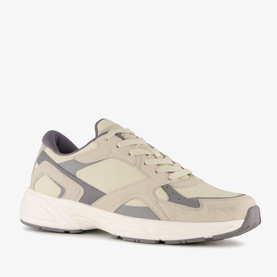 Baskets dad homme Blue Box beige gris - Taille 43 - Semelle amovible