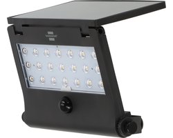 Brennenstuhl solar LED wandlamp SOL 1000 Pad / LED buitenverlichting met bewegingsmelder (solarlamp IP65, 1000lm, 4 verschillende lichtstanden, schemersensor,…