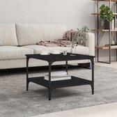 vidaXL Salontafel - Tables basses - Table d'appoint - Table de canapé - Table basse 55x55x40 cm Bois noir