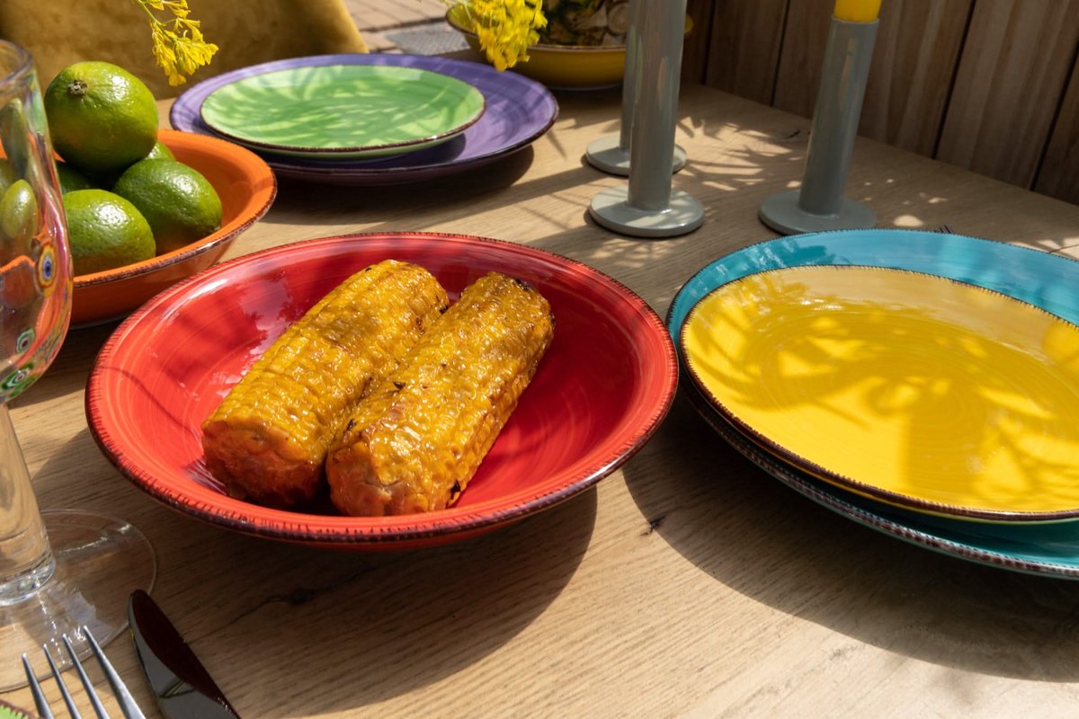 Studio Tavola Serviesset Sunny Summer Divers 18-delig - Servies Set 6 Personen - Modern Design Aardewerk - Vaatwasser- & Magnetronbestendig — afbeelding 2