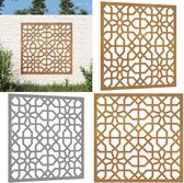 vidaXL Décoration murale de jardin style mauresque 55x55 cm acier corten - Décoration de jardin - Décoration de jardin - Décoration murale - Décoration murale
