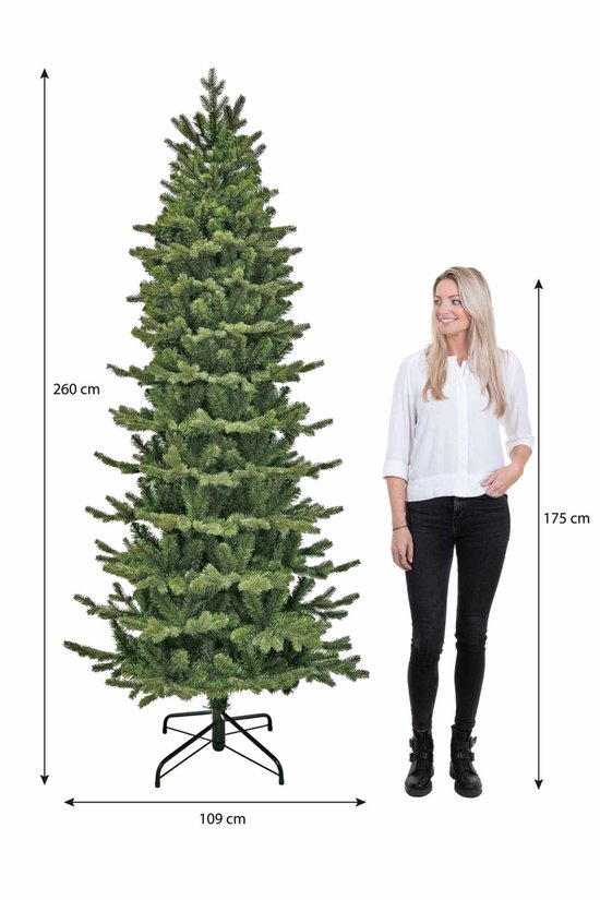 Forest Frosted Slim kunstkerstboom | Frosted | 215cm