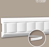 Cimaise 151309F Profhome Moulure décorative flexible design intemporel classique blanc 2 m