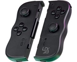 LEXIP Adventure TwinPads Controllers - Alternatief voor Nintendo JoyCons - geschikt voor Nintendo Switch - Bluetooth - zwart