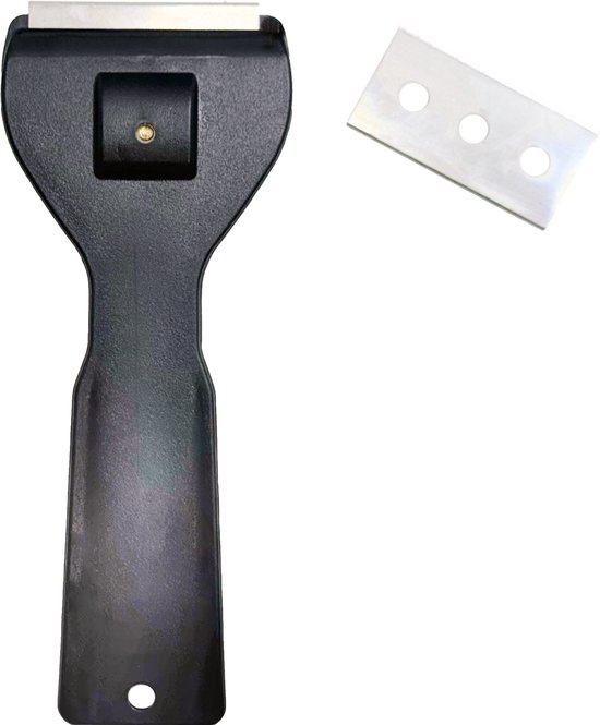 3 BMT kookplaat schraper inclusief 5 mesjes - maakt uw kookplaat schoon