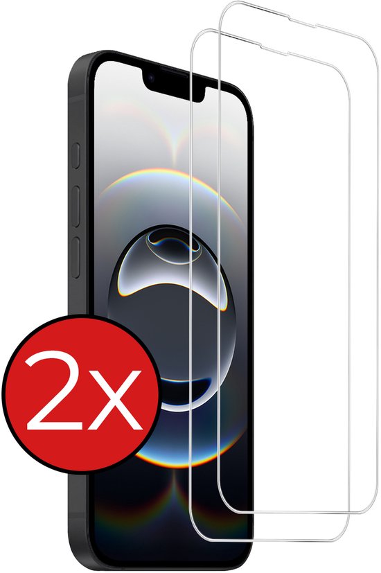 Protecteur d'écran adapté à iPhone 16e Protecteur d'écran en Glas trempé avec encoche fermée - Protecteur d'écran adapté à iPhone 16e Protecteur Glas' écran en Tempered Glass - 2 PACK