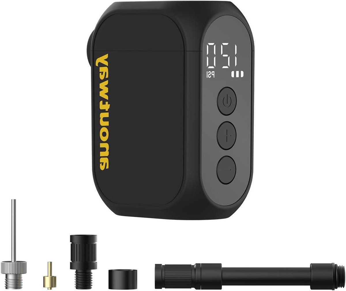 Draagbare Fietspomp met Manometer - 120PSI - Oplaadbaar
