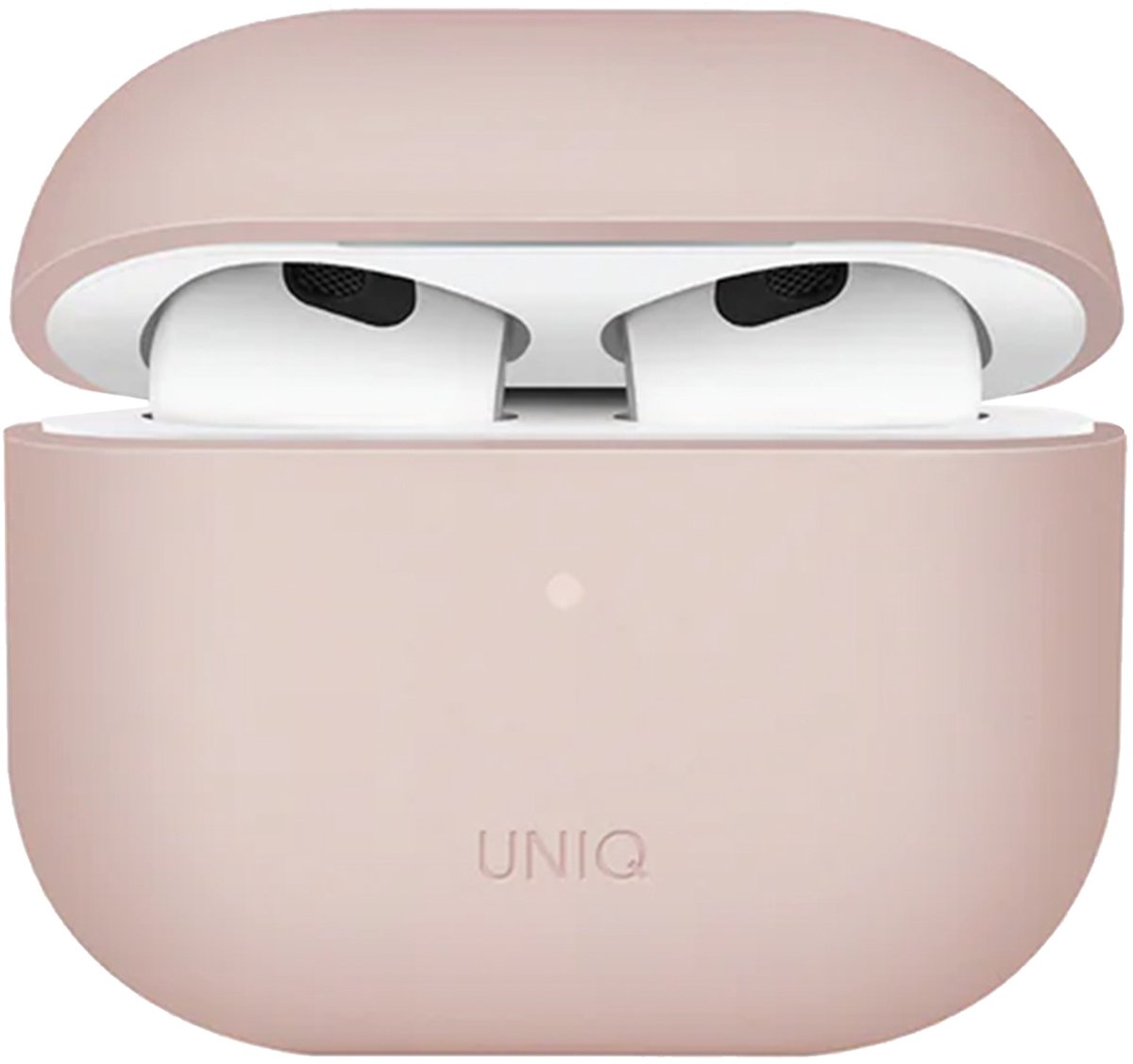 Uniq Lino Hybrid Liquid Silicone Case voor de Apple AirPods 3 (2021) - Blush Pink