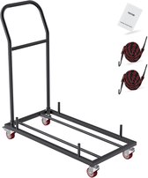 Bol.com VEVOR 100 x 51 x 109 cm Robuuste Klapstoeltrolley Q235 Ijzer Materiaal Maximaal Draagvermogen Van 110 Pond Met Een Elast... aanbieding