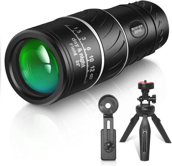 hook.s Télescope monoculaire 4K 10-300 x 40 mm Prisme, BAK4 Objectif