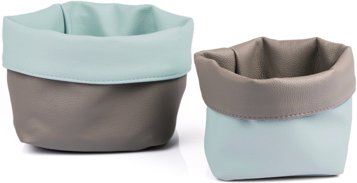 Pavelinni | Horeca Broodmandje | Rond | Ecoleder | Omkeerbaar & Afwasbaar | 14 cm