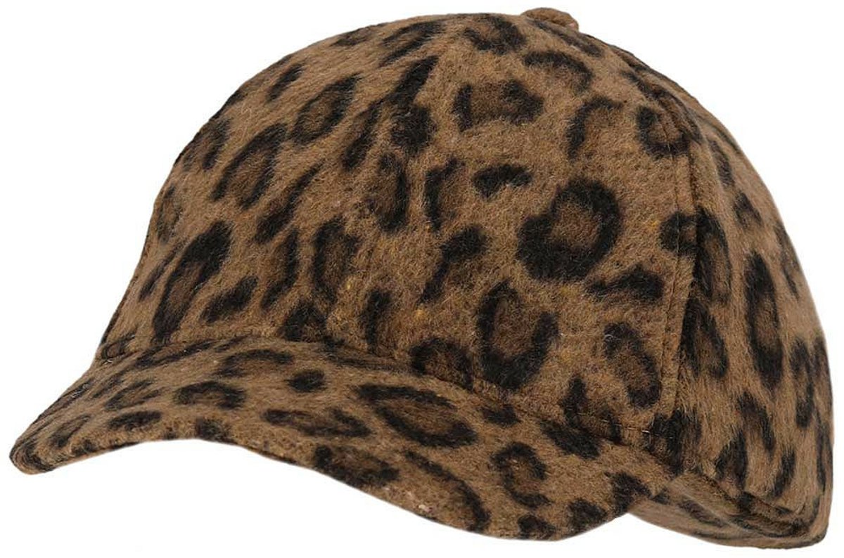 Sarlini Verkleed pet/cap Leopard - luipaardprint/panterprint - bruin - foute panter party