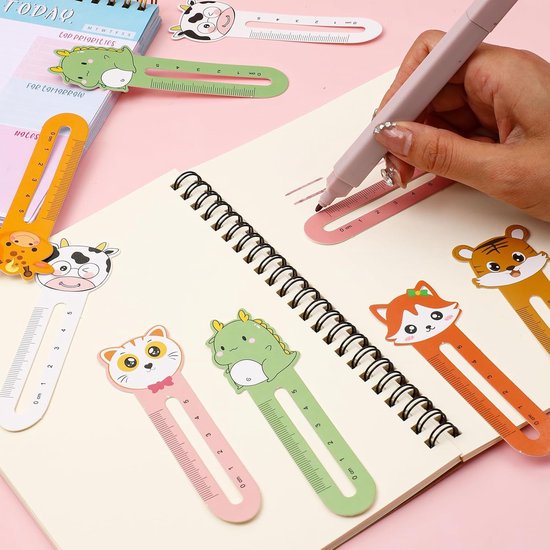 JSRQT 30 stuks bladwijzers, boek met liniaal, dierenboekenleggers, dieren van papier, voor scholieren, leraren, papieren clip, bladwijzers, afstudeeraccessoires, kinderlezen JSRQT 30 stuks bladwijzers, boek met liniaal, dierenboekenleggers, dieren van papier, voor scholieren, leraren, papieren clip, bladwijzers, afstudeeraccessoires, kinderlezen