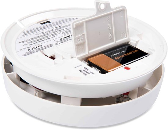 Firex KF20 4973 Rookmelder 230v 3-pack - 3 Rookmelders - Met 10 jaar SAVS 9v back-up batterij - Aansluiten op lichtnet - Voldoet aan bouwbesluit NEN2555 norm - Stroomnet brandmelder met 10jr lithium backup accu