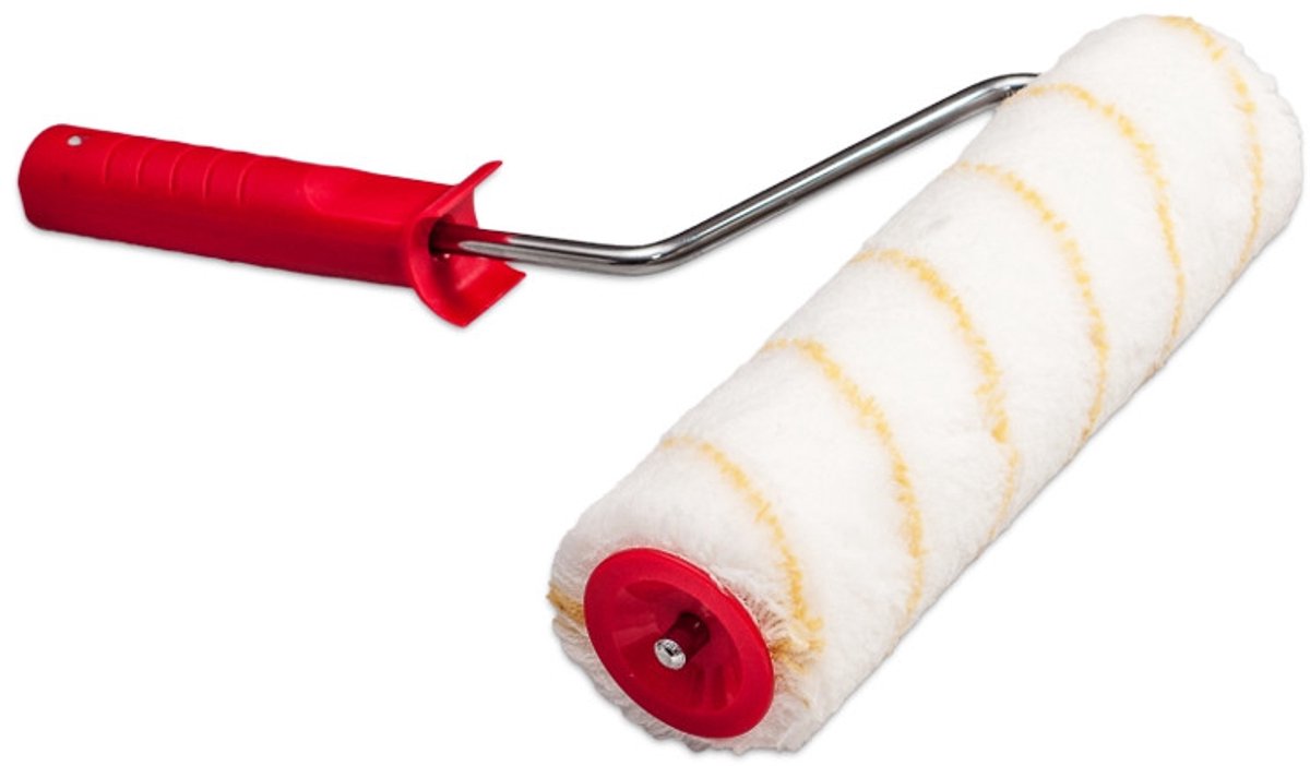 Muurverfroller met beugel | 25 cm voor Gladde ondergrond | Per Set