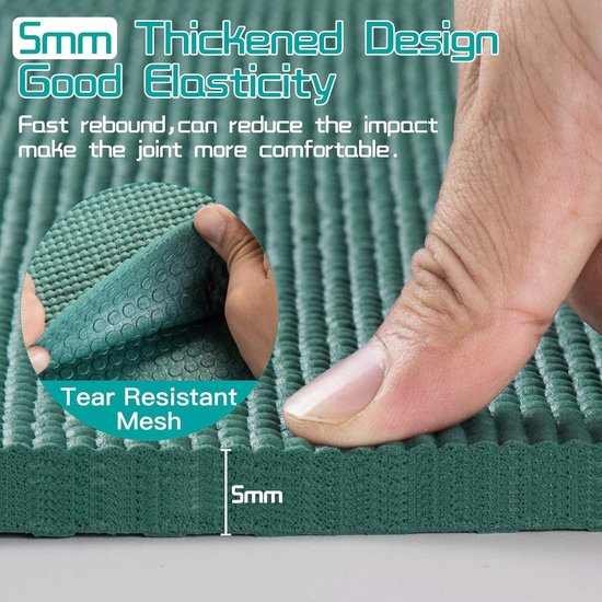 Yoga mat Opvouwbaar Antislip Draagbaar Milieuvriendelijke PVC Dikke Fitness Training Pilates Gym Oefenmat Workout voor Dames Heren Kinderen - Opvouwbare Yogamat. van Joques — afbeelding 3