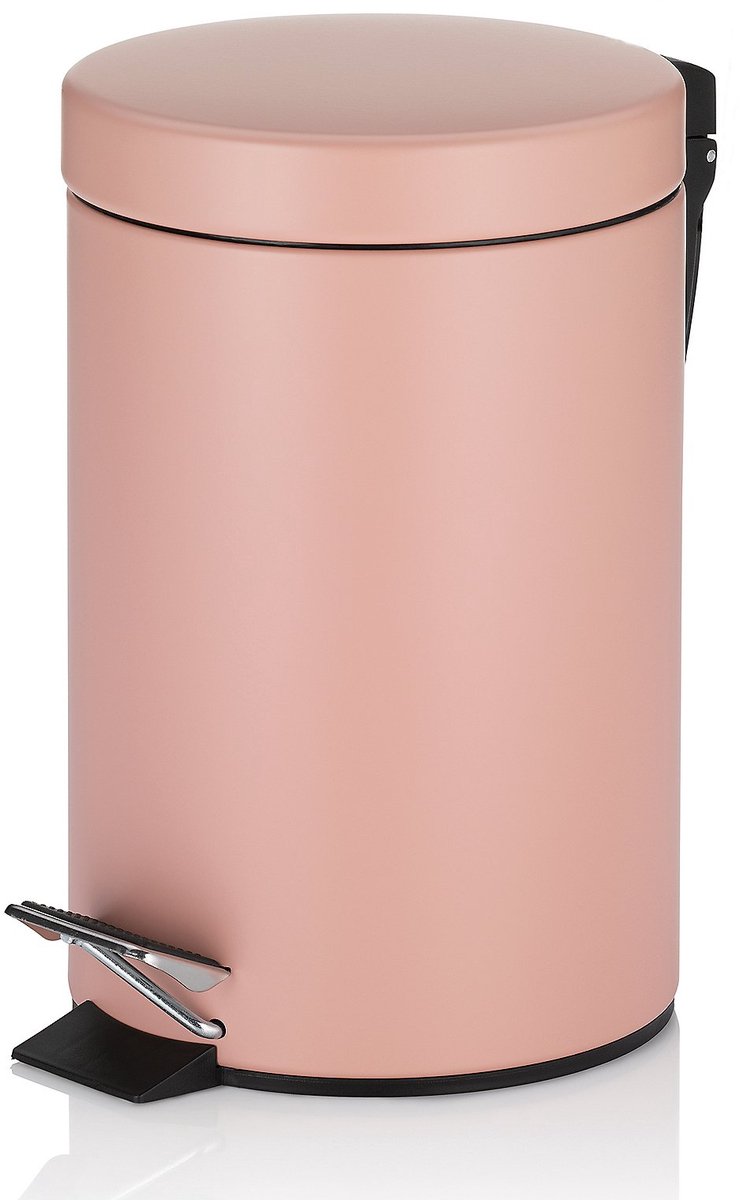 Monaco Pedaal Afvalemmer - 3 liter - Roze - Kela