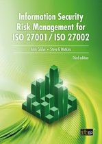 Boek "Information Security Risk Management for ISO 27001/ISO 27002", derde editie, met groene kubusachtige grafiek op een groene achtergrond.
