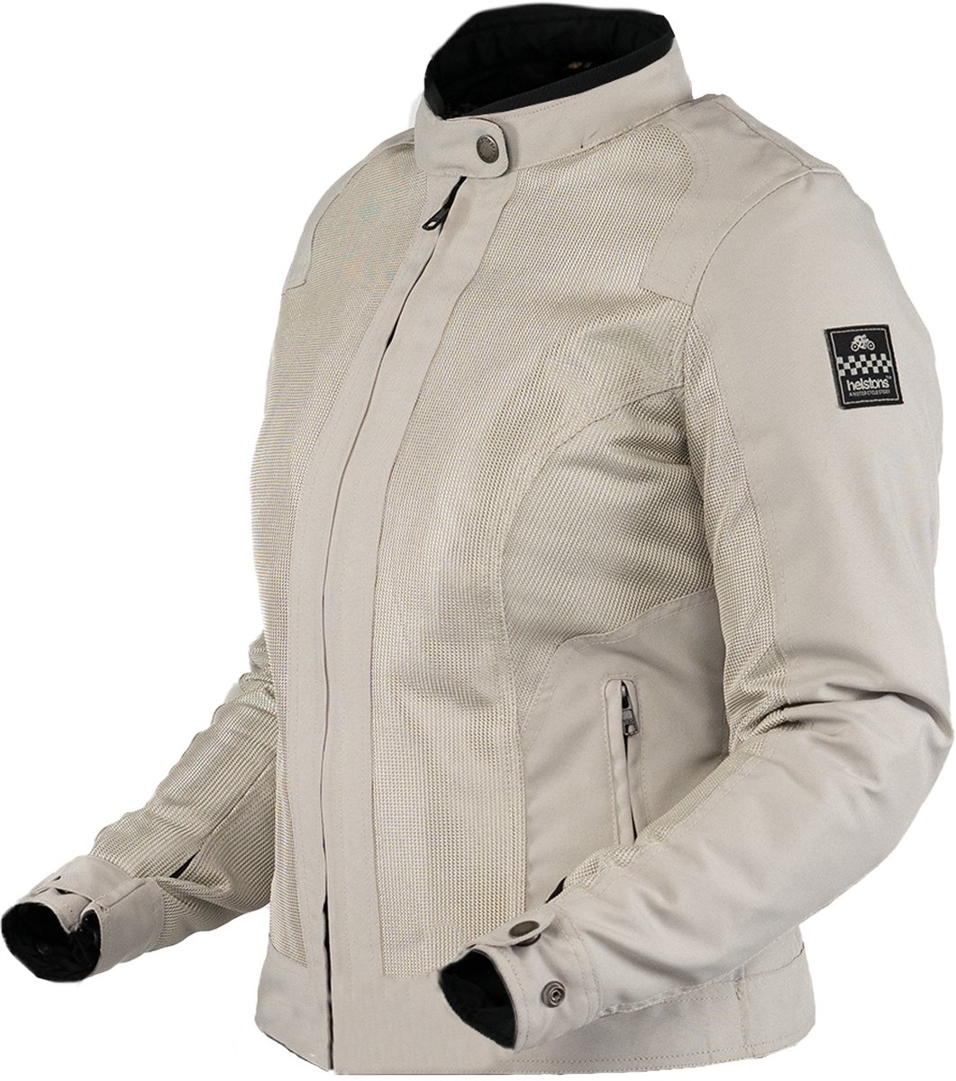 Helstons Stoner Tissu Mesh Jas Dames Zilver - Jas