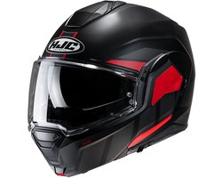 Hjc I100 Beis Zwart Rood MC1SF Systeemhelm - Helm