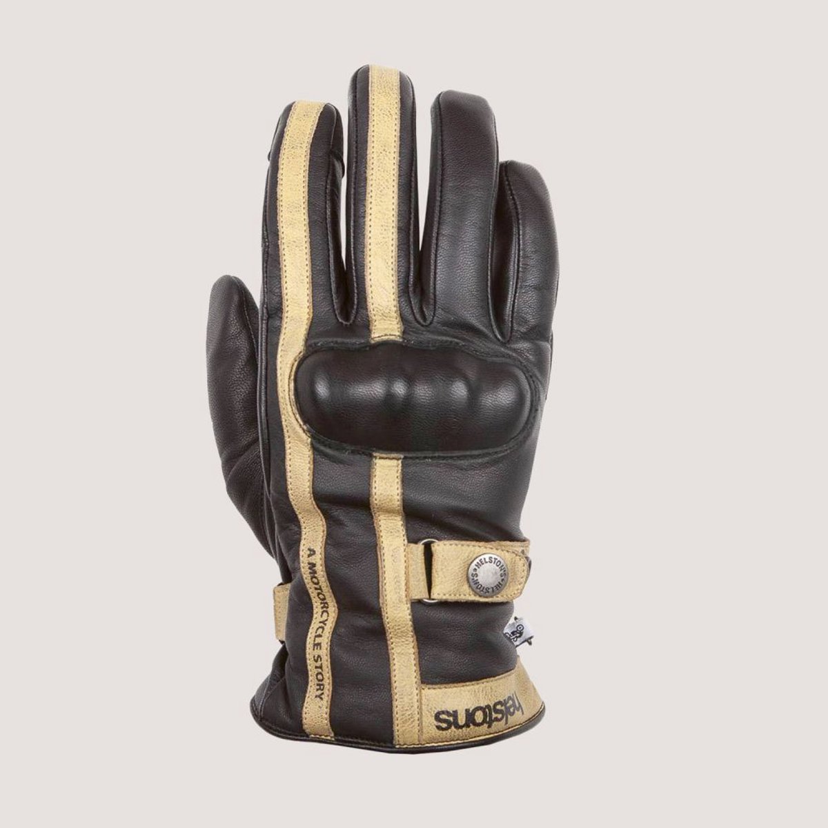 Helstons Tinta Zwart Beige - Handschoen