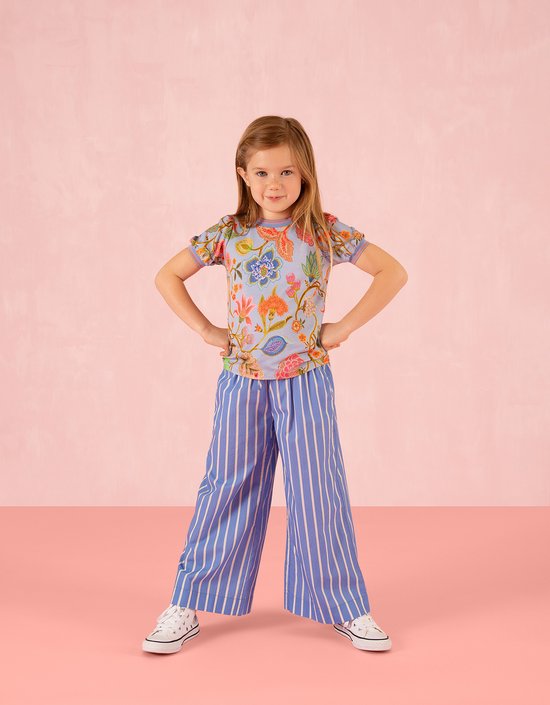 Oilily - Pantalon Palazzo - Blauw - 116/6 ans