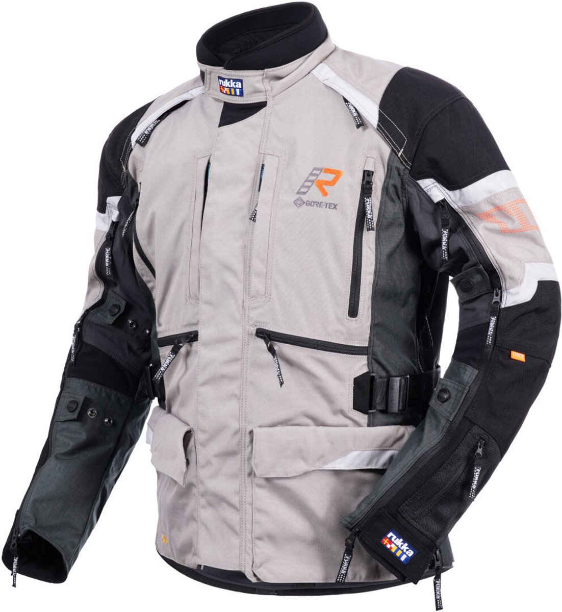 Rukka Madagasca-R Zwart Beige Textiele Motorjas - Jas