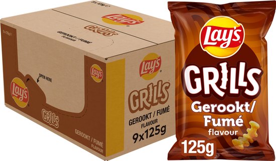 Lay's Grills - Chips - 9 x 125 gram
