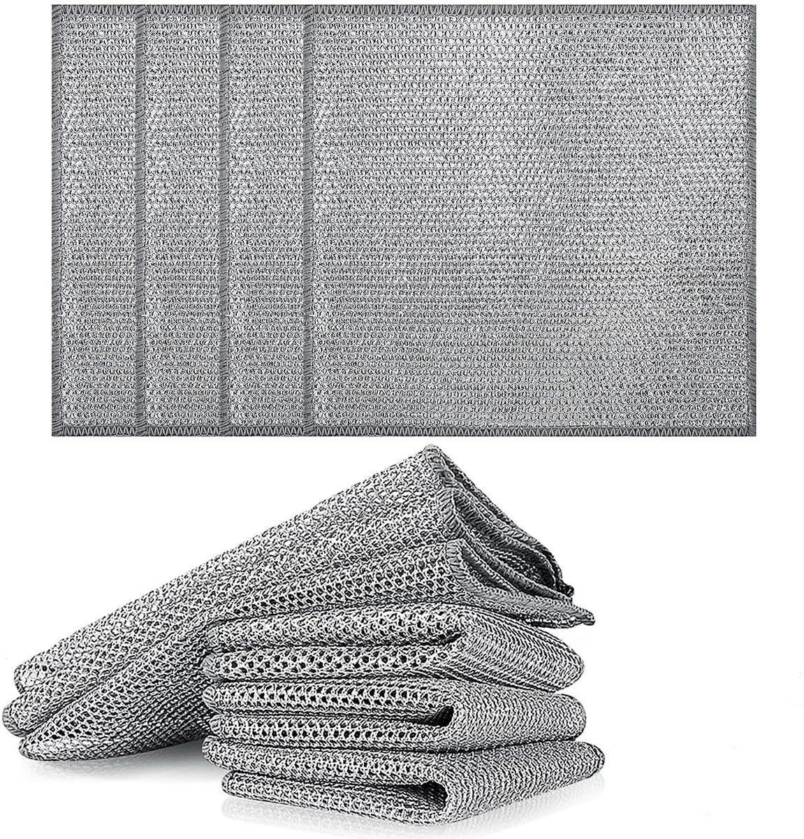 My Ninki ® Multifunctionele Krasbestendige Vaatdoekjes Set van 10 voor Keuken en Huishouden (20 x 20 cm)