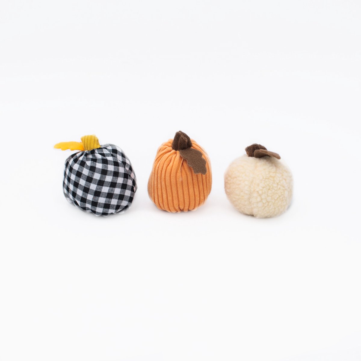 ZippyPaws - Miniz Gourds and Pumpkins - 3-pack - Gourds - Mini Pumpkins - Pompoen - Pompoenen - Hondenspeelgoed - Hondenspeeltje - Puppy speelgoed - Herfst - ZP770 - Speeltjes voor honden - Halloween - Puppy - Hond - Honden - Pluche speelgoed