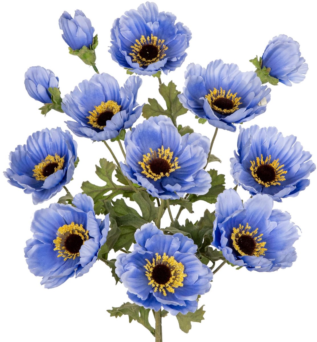 My Ninki ® Kunstmatige Klaprozen voor Prachtige Interieurdecoratie - Set van 3 Realistische Bloemen voor Elke Ruimte