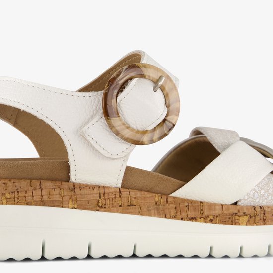 Sandales femme en cuir Hush Puppies blanc - Taille 38 - Semelle amovible