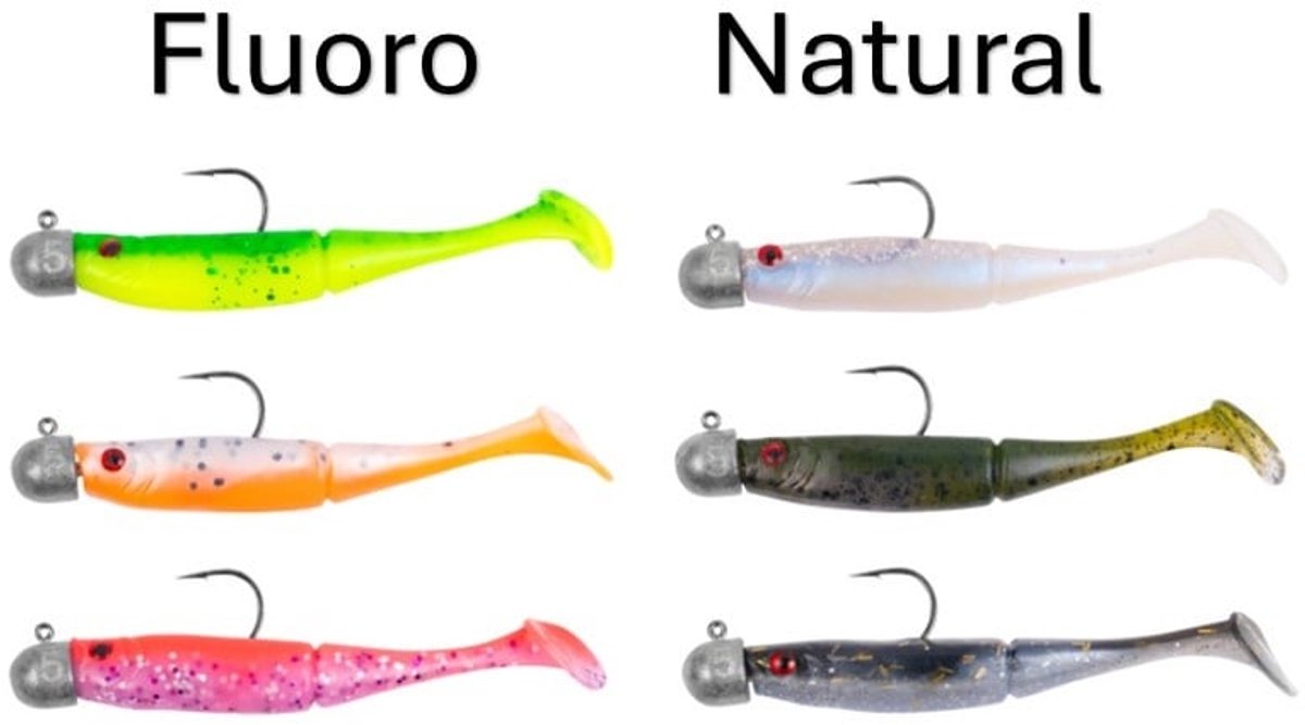 Zebco Demonic Power Shad 7.5cm (3 pcs) - Kleur : Natural