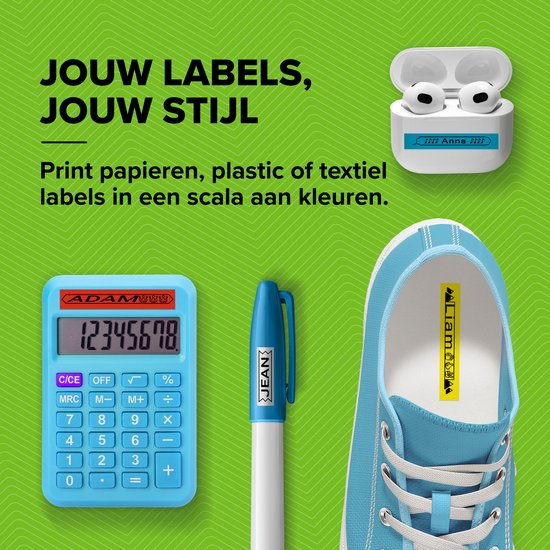 DYMO LetraTag 200B labelprinter met bluetooth | Compacte labelmaker | Verbinding via draadloze bluetoothtechnologie met iOS en Android | Inclusief 1 witte LetraTag tape