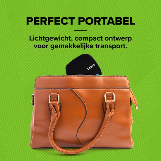 DYMO LetraTag 200B labelprinter met bluetooth | Compacte labelmaker | Verbinding via draadloze bluetoothtechnologie met iOS en Android | Inclusief 1 witte LetraTag tape