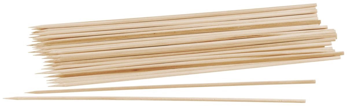 35 houten satéprikkers van 30 cm Fackelmann Barbecue