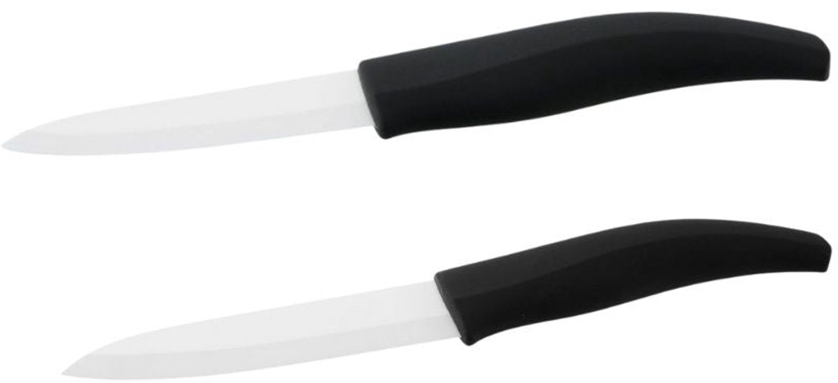 Set van 2 keukenmessen keramisch lemmet 18 en 24 cm Nirosta