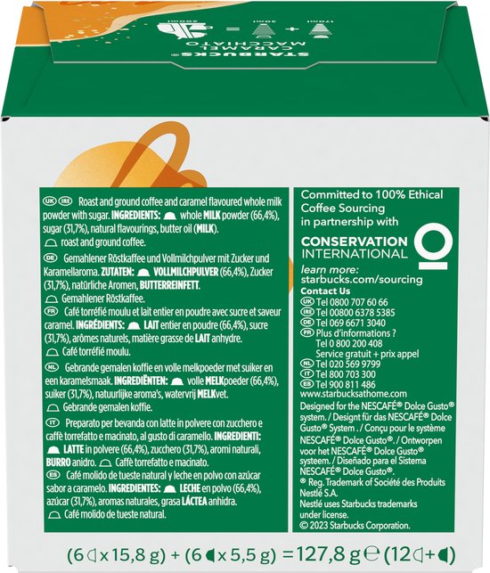 Starbucks by Dolce Gusto capsules Caramel Macchiato - 36 koffiecups voor 18 koppen koffie